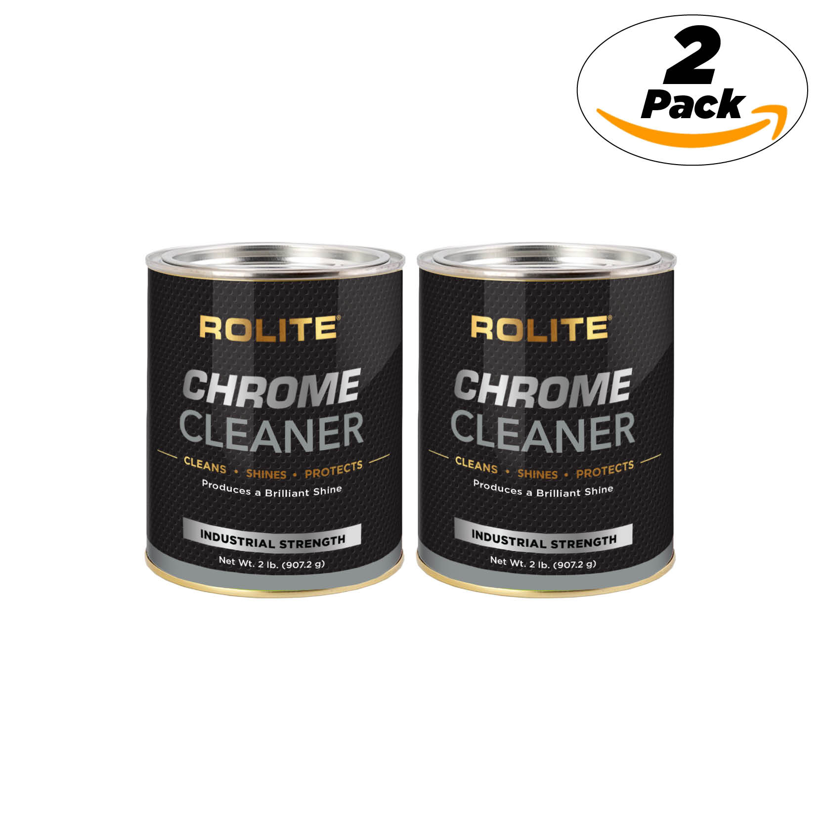 Rolite Chrome Cleaner 2 Pound Can - 2 Pack